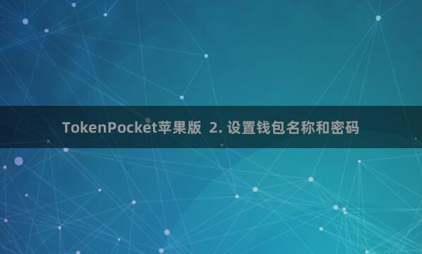TokenPocket苹果版  2. 设置钱包名称和密码
